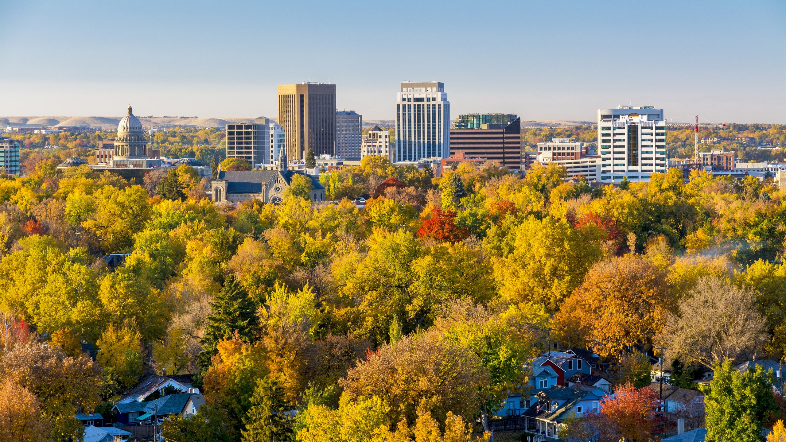 Scenic view of Boise, Idaho