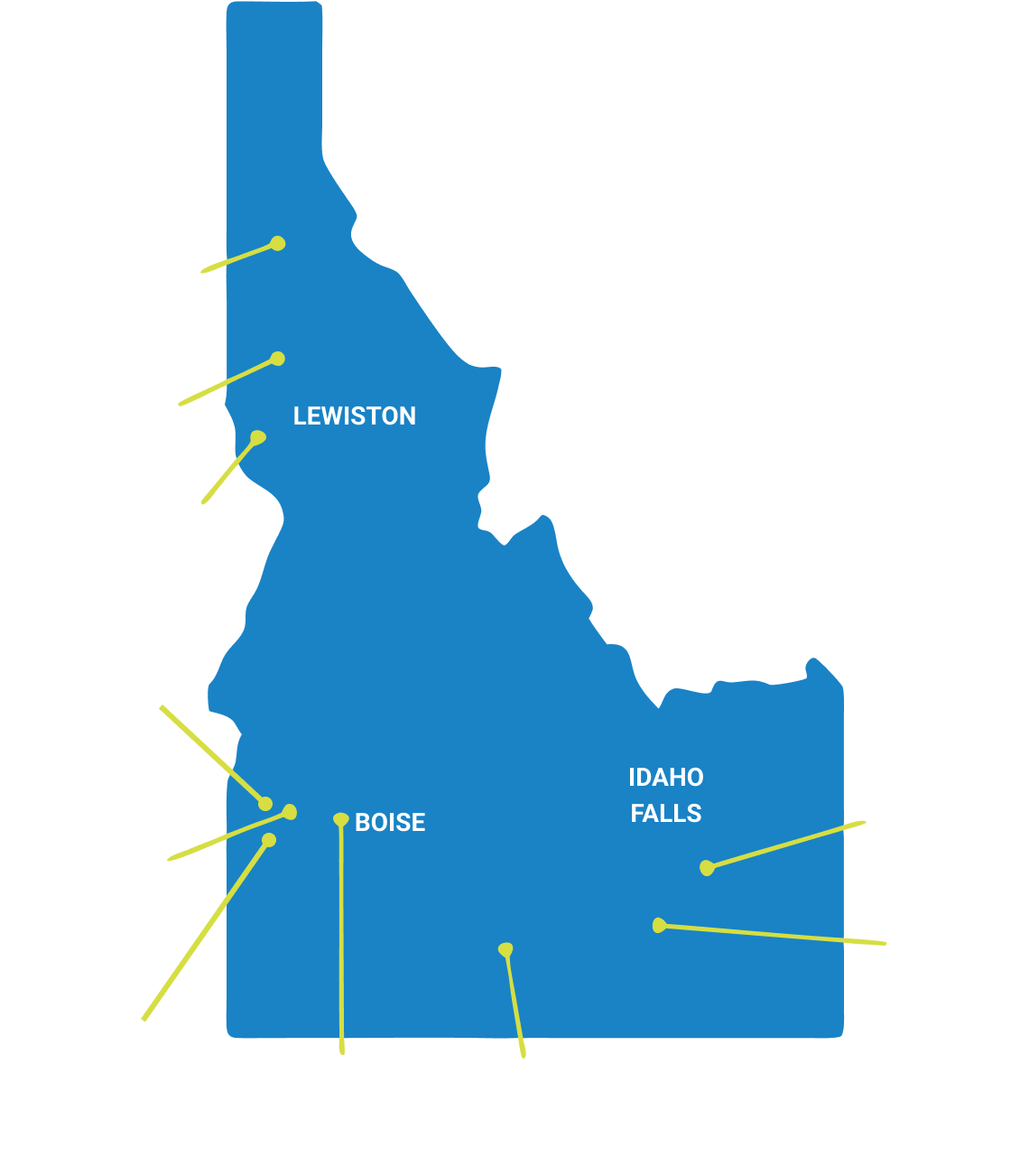 Map of Idaho
